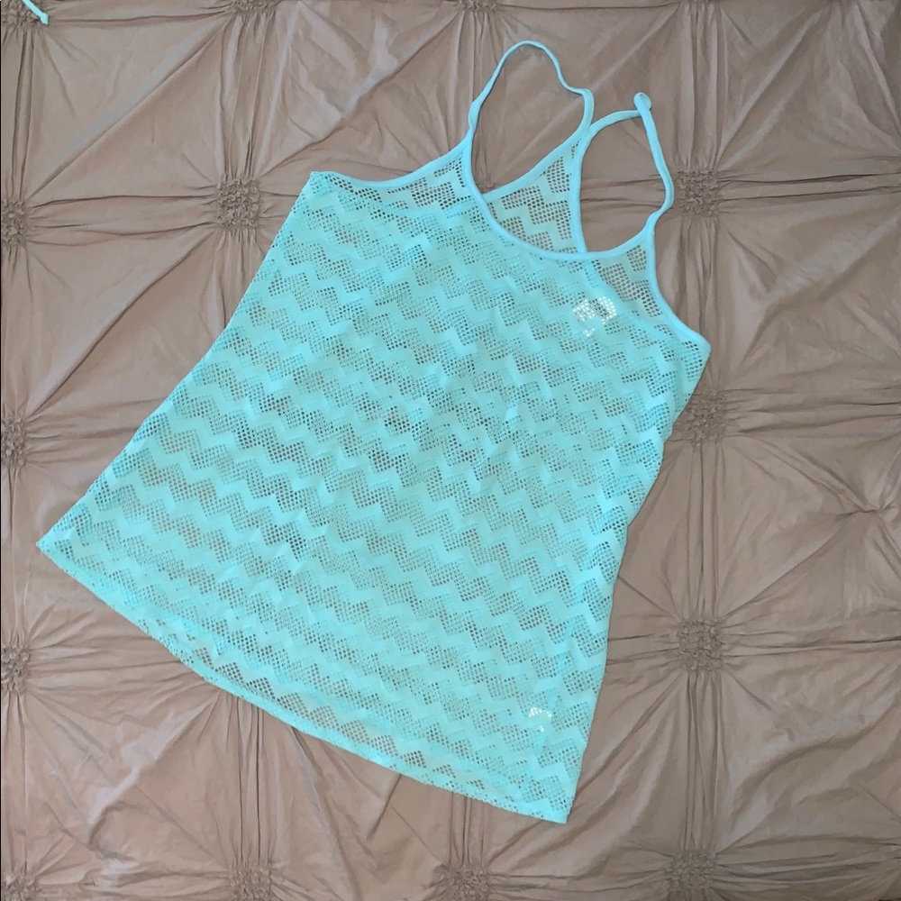 Victoria’s Secret PINK chevon mesh Swimsuit Coverup